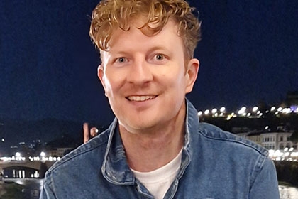 Headshot of Ciaran Crean - Lead for place, collaboration and learning, Sport England  